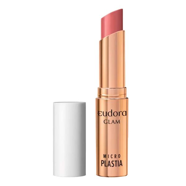 Batom Eudora Glam Micro Plastia Rose Delicado 3,3g