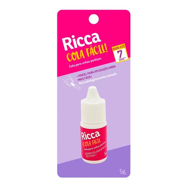 Cola para Unhas Postiças Ricca com Picel 5g