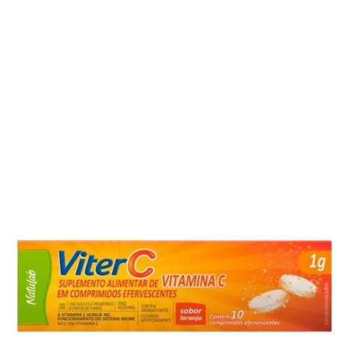 Vitamina C Viterc 1G Natulab 10 Comprimidos Efervescentes