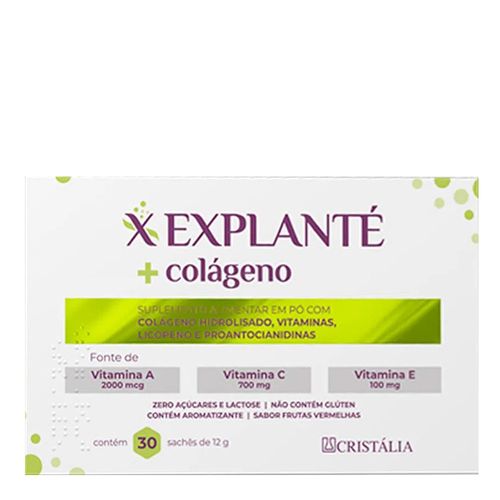 Explante-12g-Cristalia-Colageno-Saches-30-Unidades Explante-12g-Cristalia-Colageno-Saches-30-Unidades