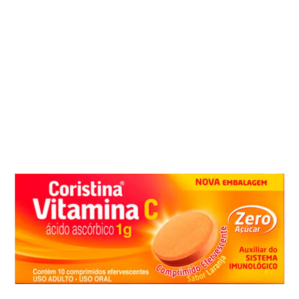 Coristina C Efervescente 1g 10 Comprimidos