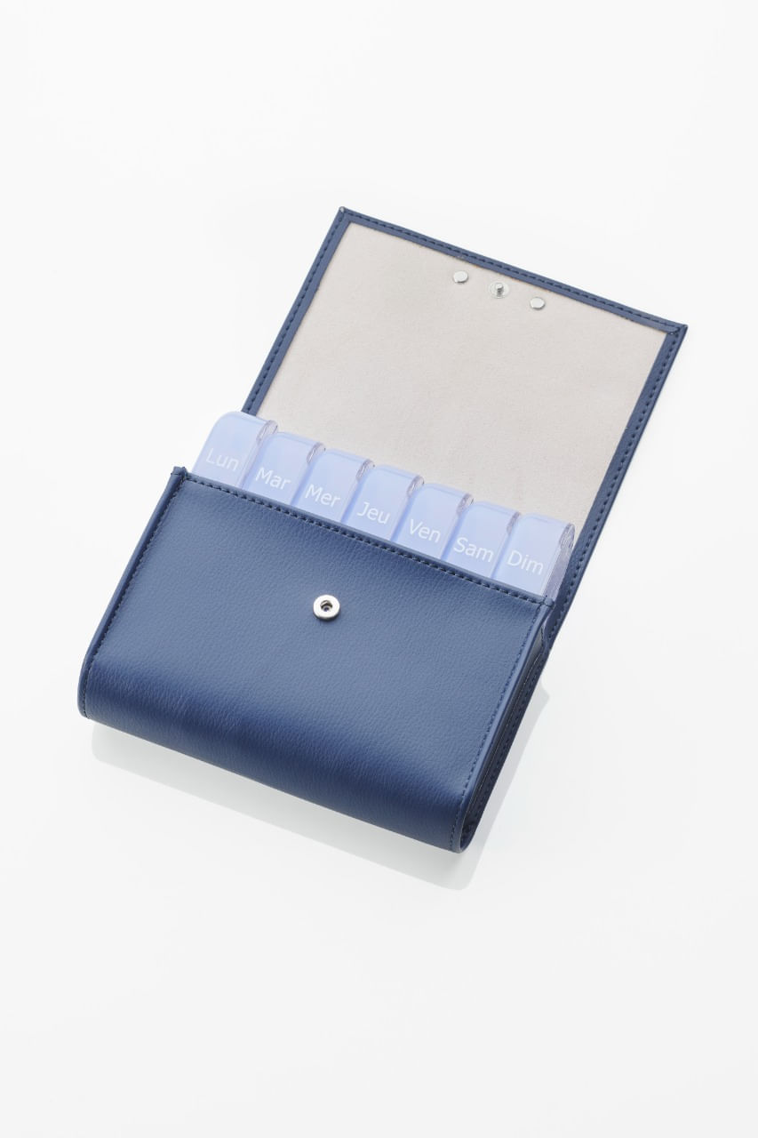 Porta Comprimidos - Pilbox Maxi Azul Marinho