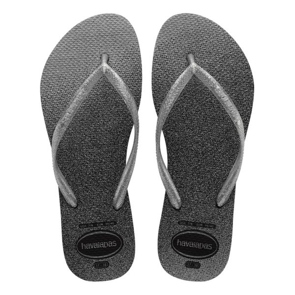 Sandália Havaianas Slim Gloss Preto Tamanho 39/40 1 Par
