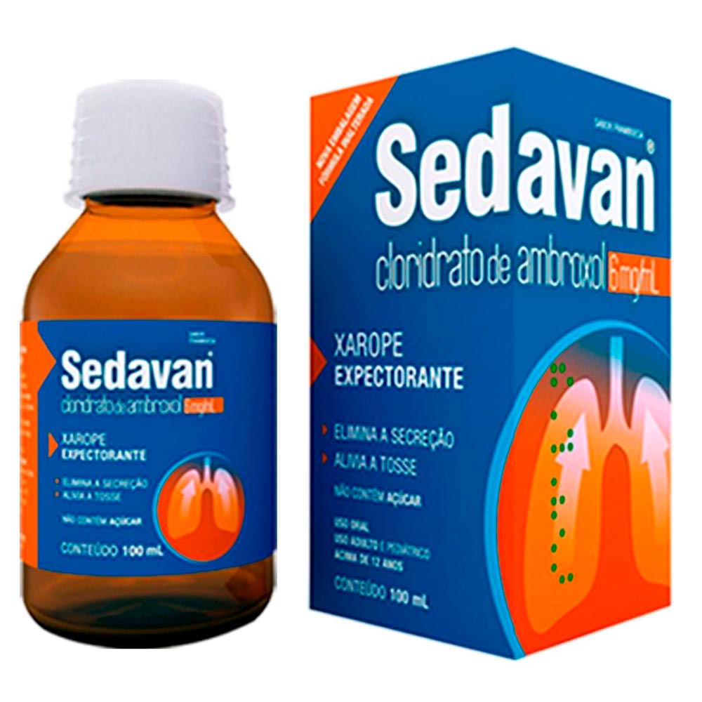 Xarope Expectorante Sedavan Adulto 6mg 100ml - Drogaria Sao Paulo