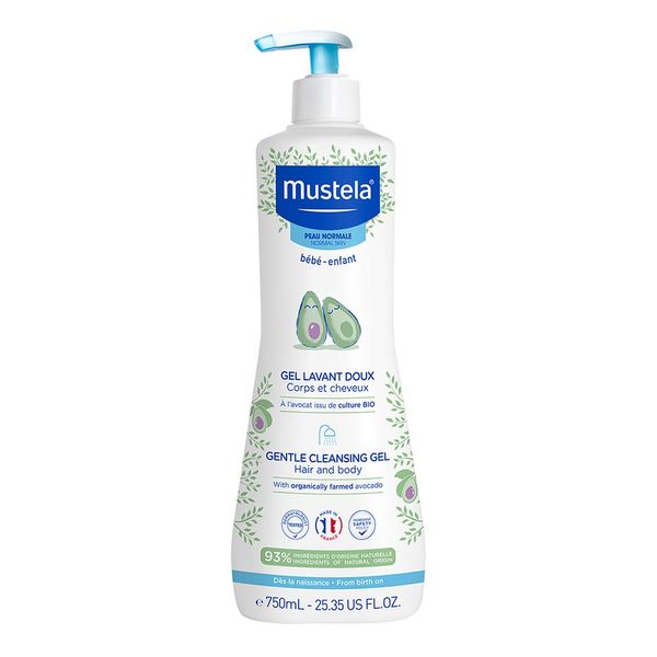 Gel Lavante Suave Mustela Bebê com Abacate Orgânico 750ml