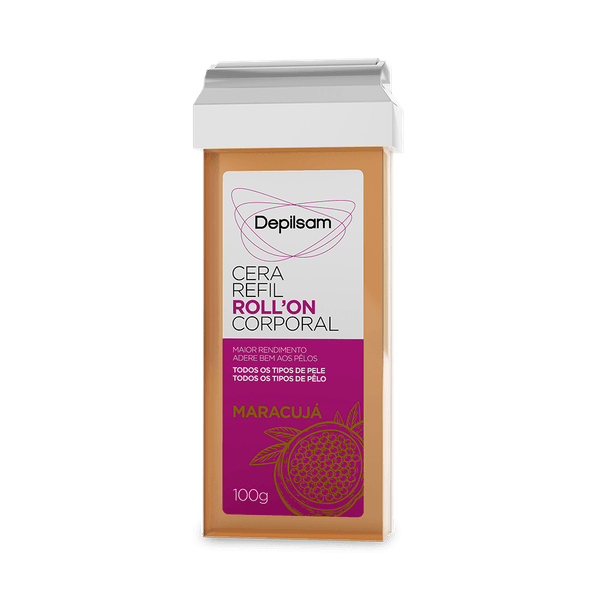 Cera Refil Roll-On Corporal Depilsam Maracujá 100G