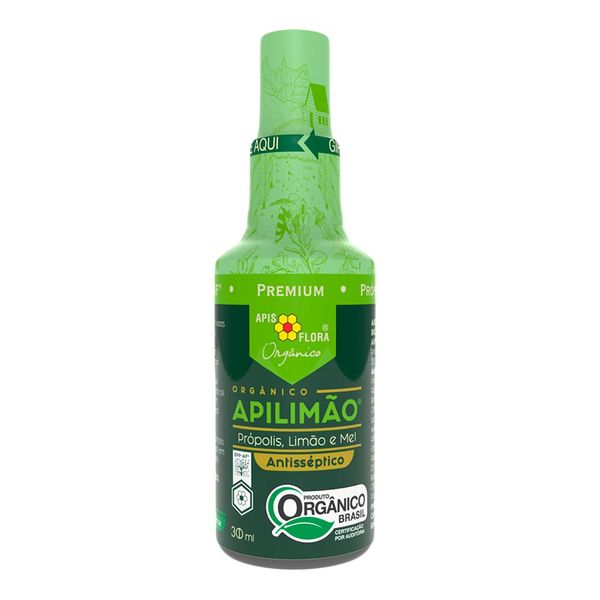 Spray Apilimão Apis Flora Orgânico Própolis, Mel e Limão 30ml