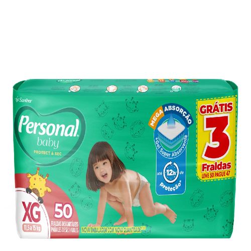 Fralda Personal Baby Premium Protection XG 24 Unidades - Drogaria Sao Paulo