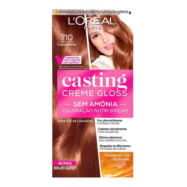 Tinta de Cabelo L’Oréal Paris Casting Creme Gloss 710 Cocadinha 246g