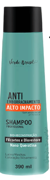 Shampoo Antiemborrachamento - Verde Brasil - 390ml