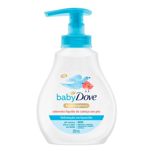 Sabonete Líquido Dove Da Cabeça Aos Pés Hidratação Enriquecida 200Ml