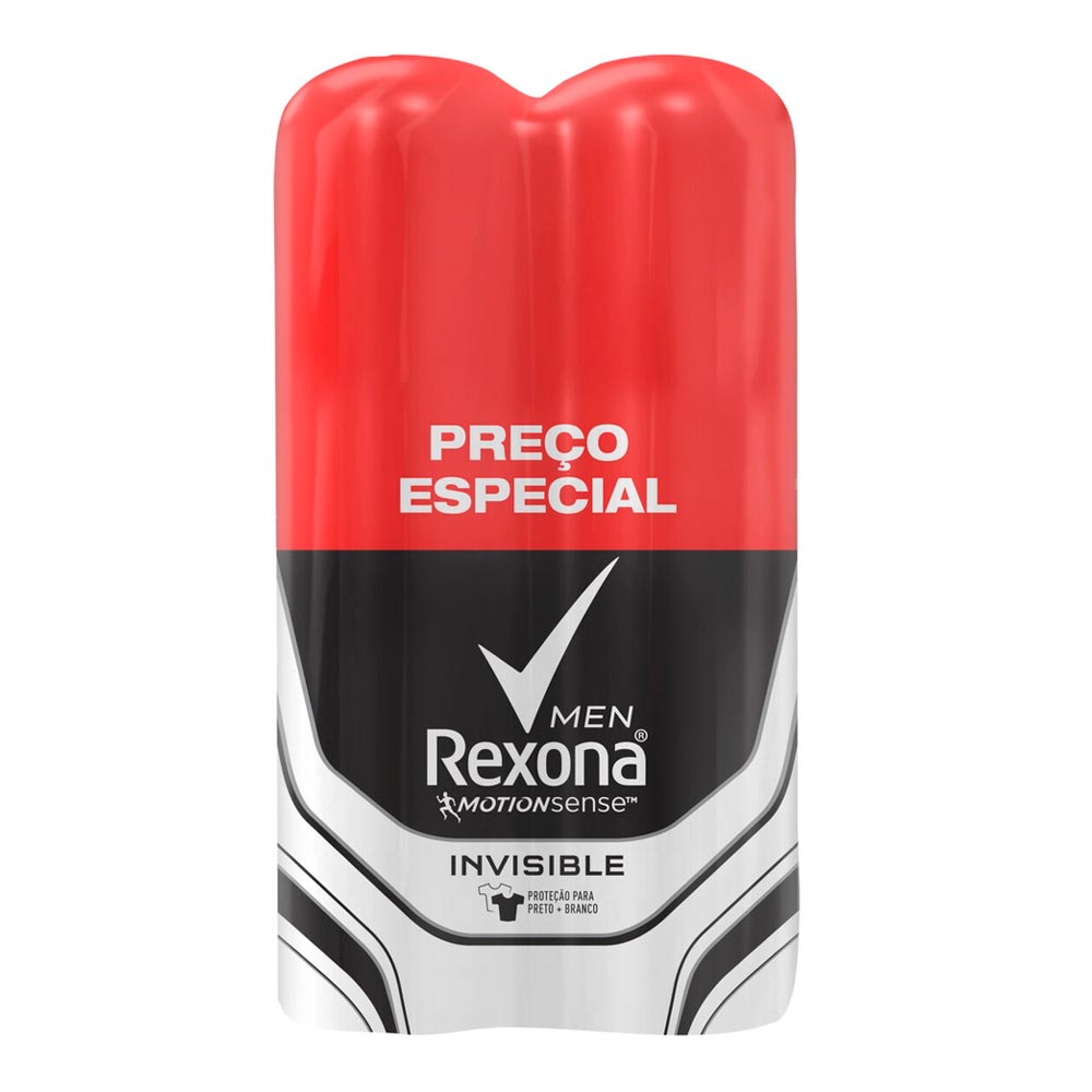 Desodorante Antitranspirante Aerosol Feminino Rexona Invisible 72 horas  150ml - Drogaria Sao Paulo