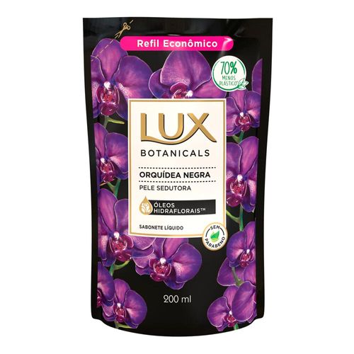 Sabonete Líquido Lux Botanicals Orquídea Negra Refil 200Ml