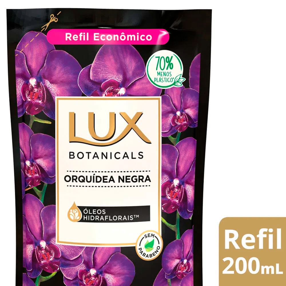 Sabonete Líquido Lux Botanicals Orquídea Negra Refil 200ml - Drogaria Sao  Paulo