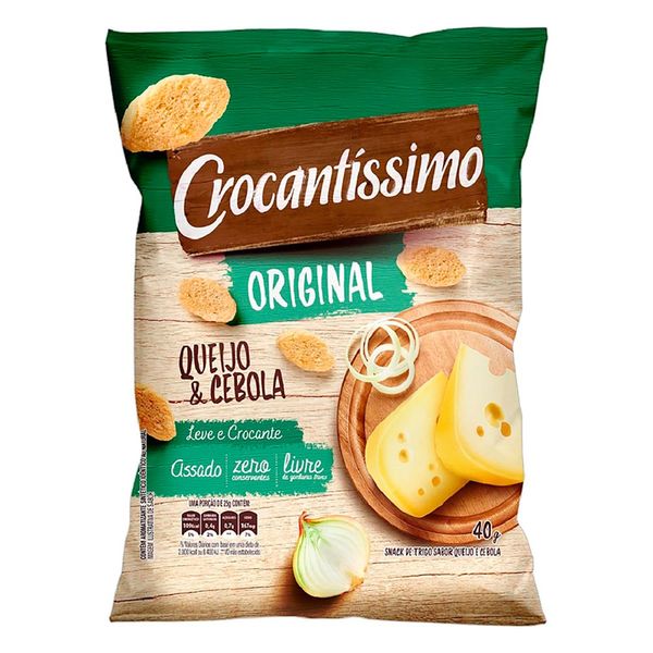 Snack Crocrantíssimo Queijo e Cebola 40g