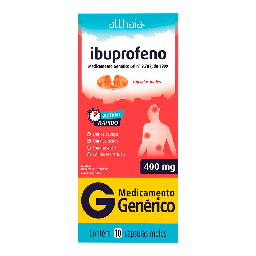 Ibuprofeno 400mg Genérico Althaia 10 Cápsulas
