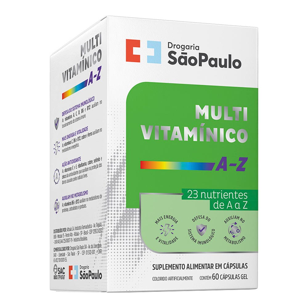 Multivitamínico Imunidade Drogarias São Paulo 60 Comprimidos