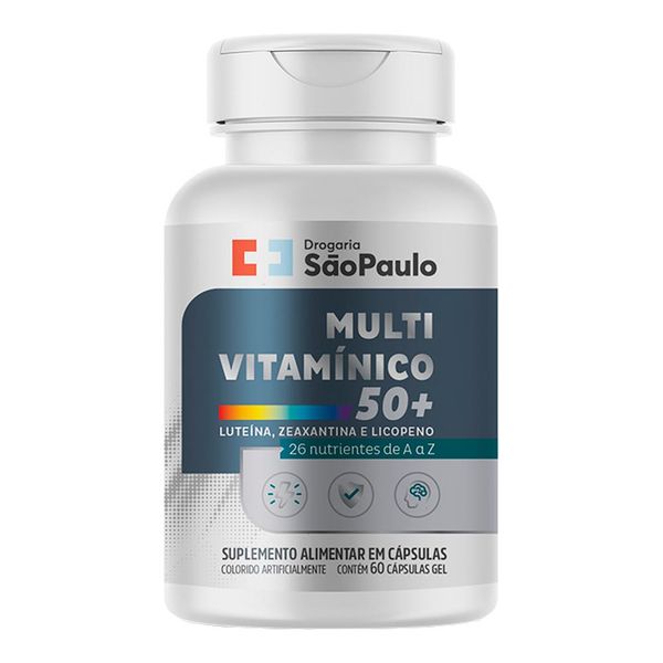 Multivitamínico 50+ Drogaria São Paulo 60 Cápsulas Gelatinosas
