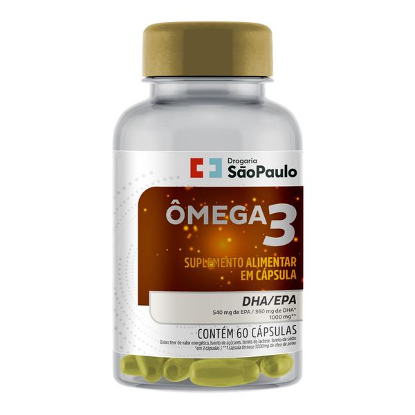 Ômega 3 Drogaria São Paulo 60 Cápsulas