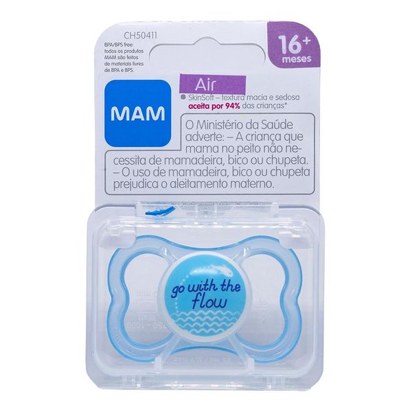Chupeta MAM Air 16+ Azul 1 Unidade