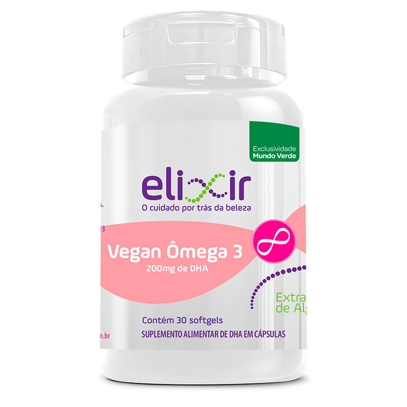 Vegan Omega 3 Elixir 220mg Dha 30caps