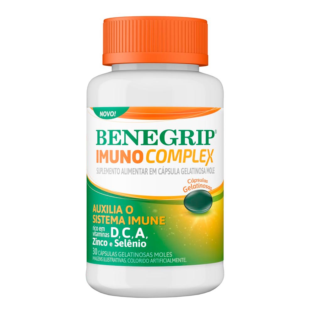 Suplemento Alimentar Benegrip Imuno Complex 30 Cápsulas