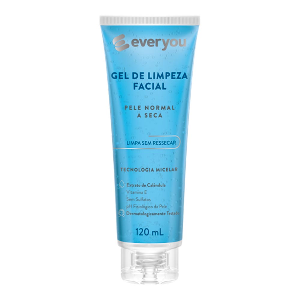 Gel de Limpeza Facial Ever You Pele Normal à Seca 120ml - Drogaria