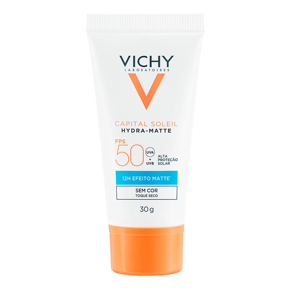 Protetor Solar Facial Vichy FPS 50 Capital Soleil Hydra Matte