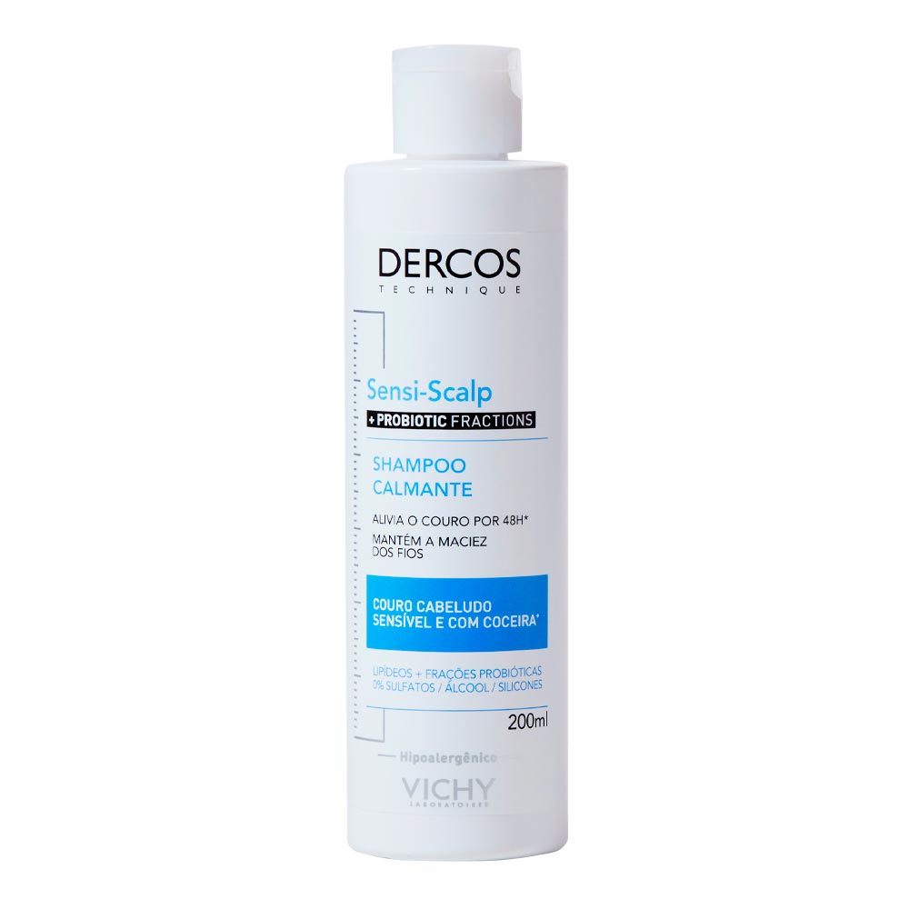 Shampoo Calmante Vichy Dercos SensiScalp Probiotic Sensível 200ml