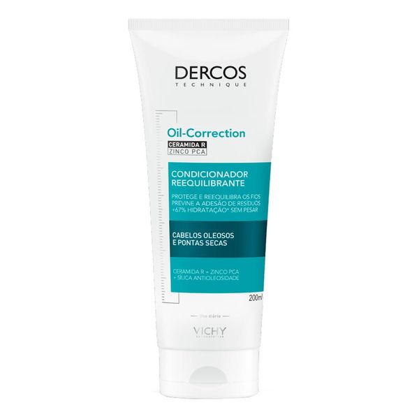 Condicionador Dercos Oil Correction Reequilibrante Antioleosidade 200ml