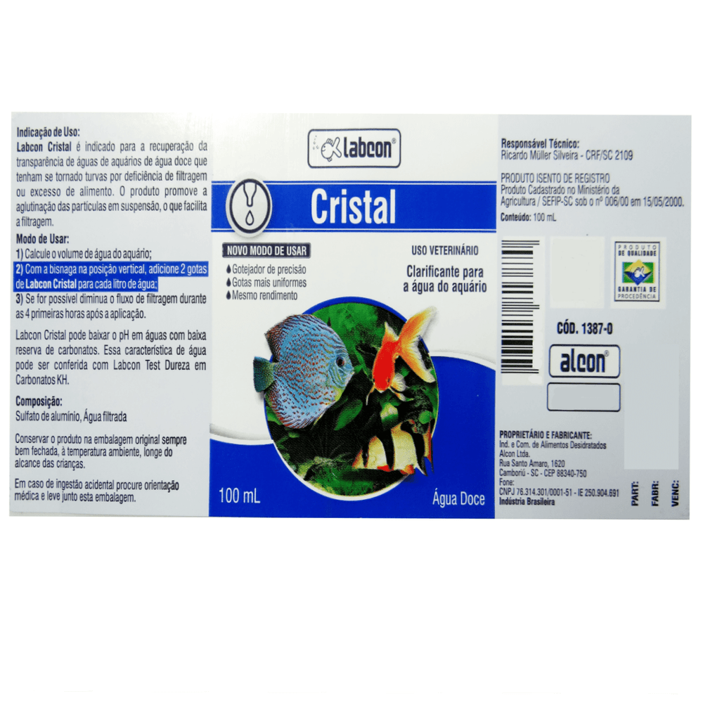Alcon Labcon Cristal 100ml - Drogaria Sao Paulo