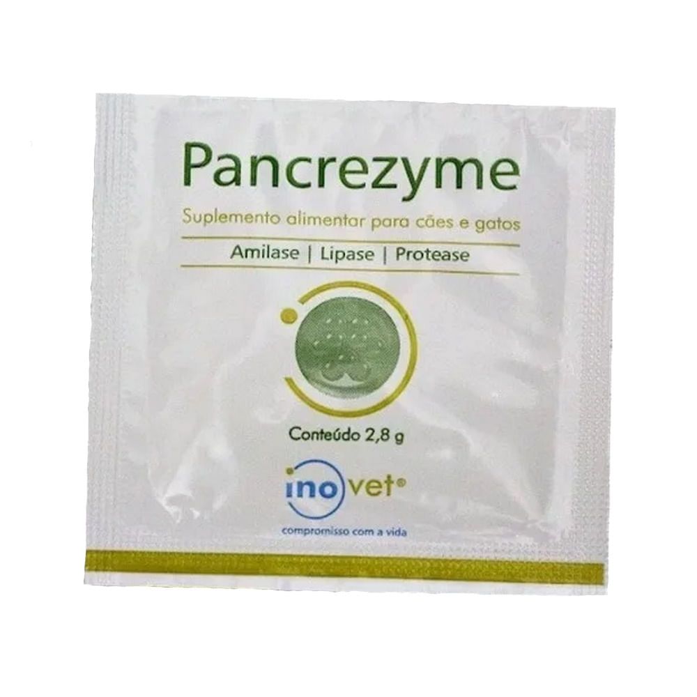 Kit 4 Pancrezyme Suplemento P/ Cães e Gatos 2,8g C/ 30 Sachê- Inovet ...