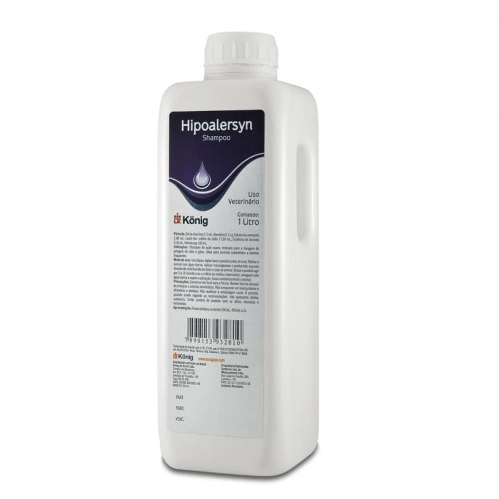 Shampoo Hipoalesyn Konig Para Cães e Gatos 1L (MP)