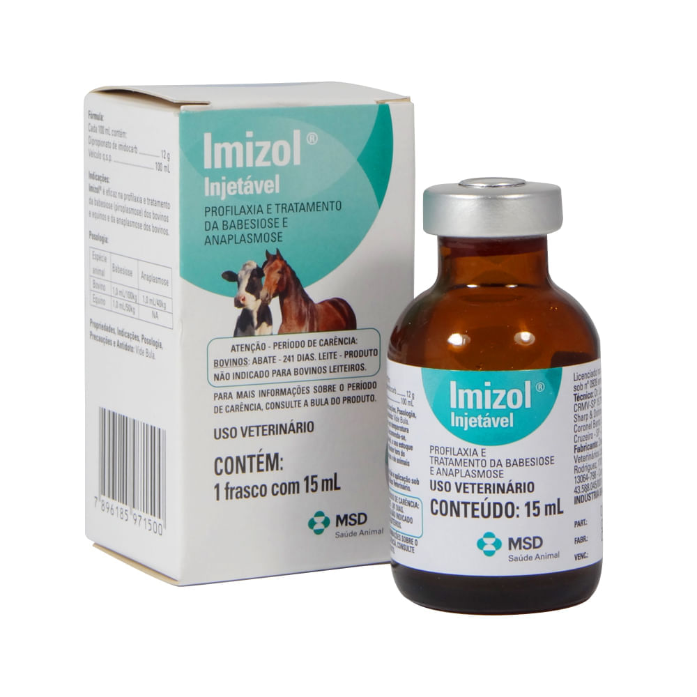 Imizol Injetável 15ml MSD - Drogaria Sao Paulo