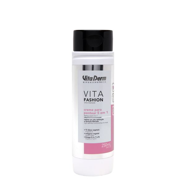 Creme para Pentear Vita Derm 5 em 1 Vita Fashion 250g