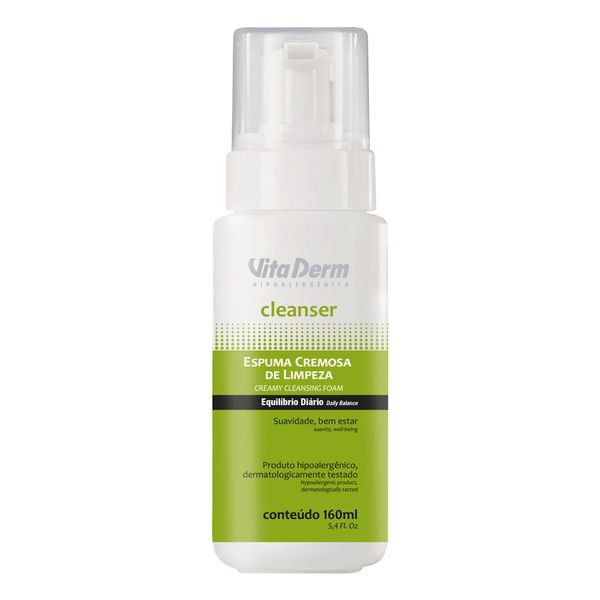 Espuma Cremosa de Limpeza Vita Derm Cleanser