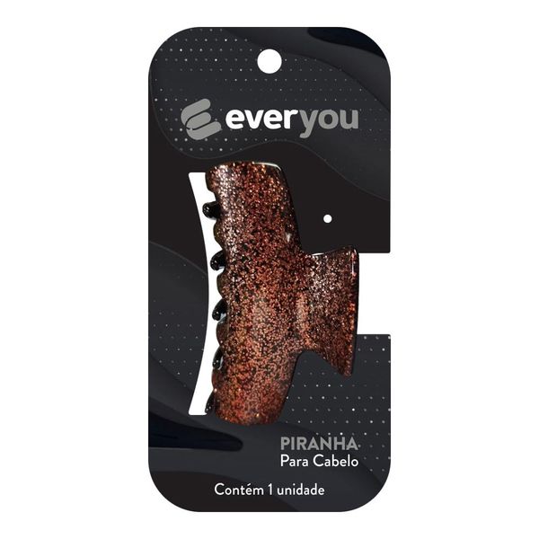 Piranha para Cabelo Ever You Glitter Média 1 Unidade