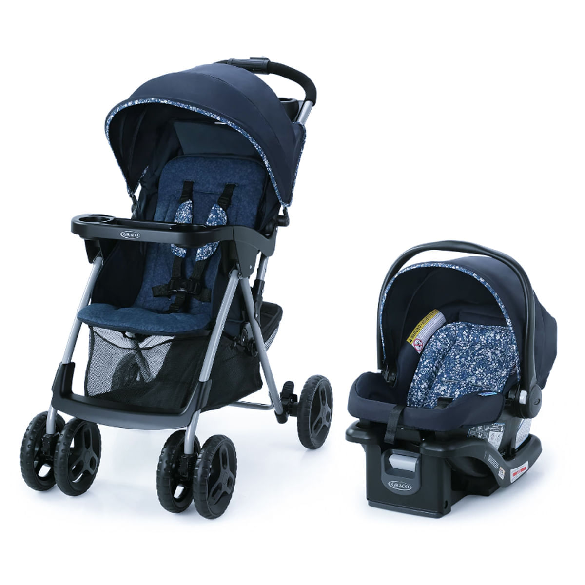 Carrinho Passeio C Bebê Conforto Comfy Cruiser Preto Graco 935258377