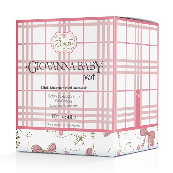 Colônia Giovanna Baby Peach Swarovski 100ml