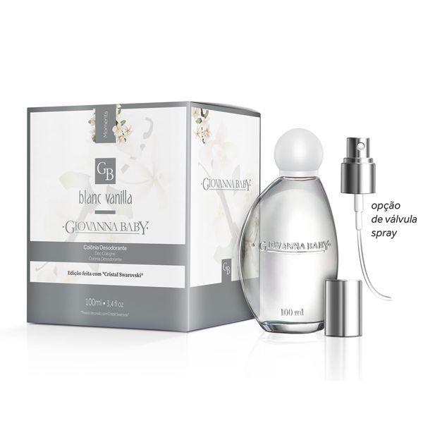 Colônia Giovanna Baby Blanc Vanilla Swarovski 100ml