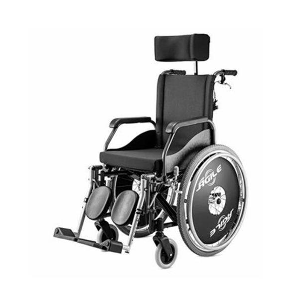Cadeira De Rodas Agile Reclinável Jaguaribe - Assento 44 Cm Cadeira De Rodas Agile Reclinável Jaguaribe - 44Cm De Assento