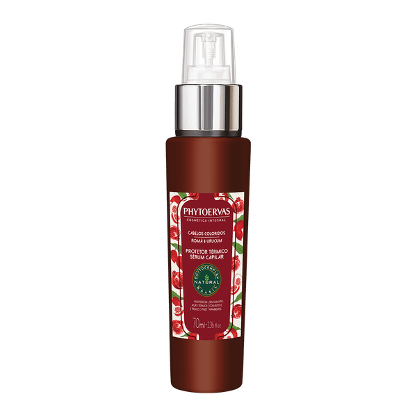 Protetor Térmico Sérum Capilar Cabelos Coloridos Romã e Urucum Phytoervas 70ml