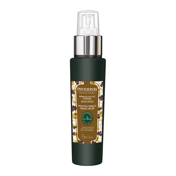Protetor Térmico Sérum Capilar Reparação dos Fios e Nutrição Bacuri e Patauá Phytoervas 70ml