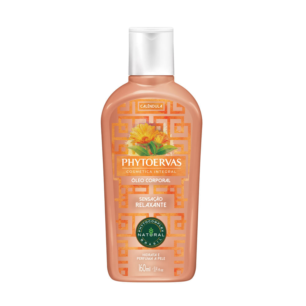 Óleo Corporal Emulsão Para Banho Relaxante Calêndula Phytoervas 160ml