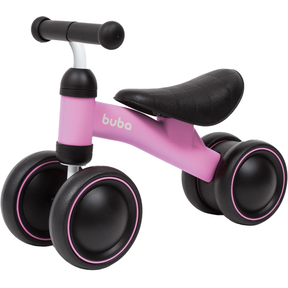 Bicicleta de Equilíbrio 4 Rodas Buba Rosa - Drogaria Sao Paulo