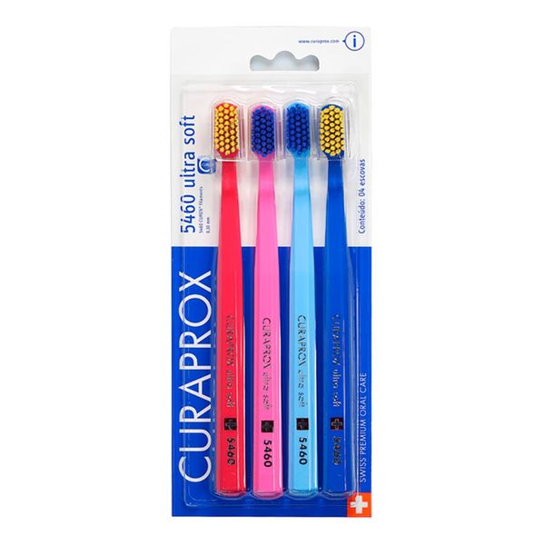Kit Escova Dental Curaprox Adulto Ultra Macia 4 Unidades