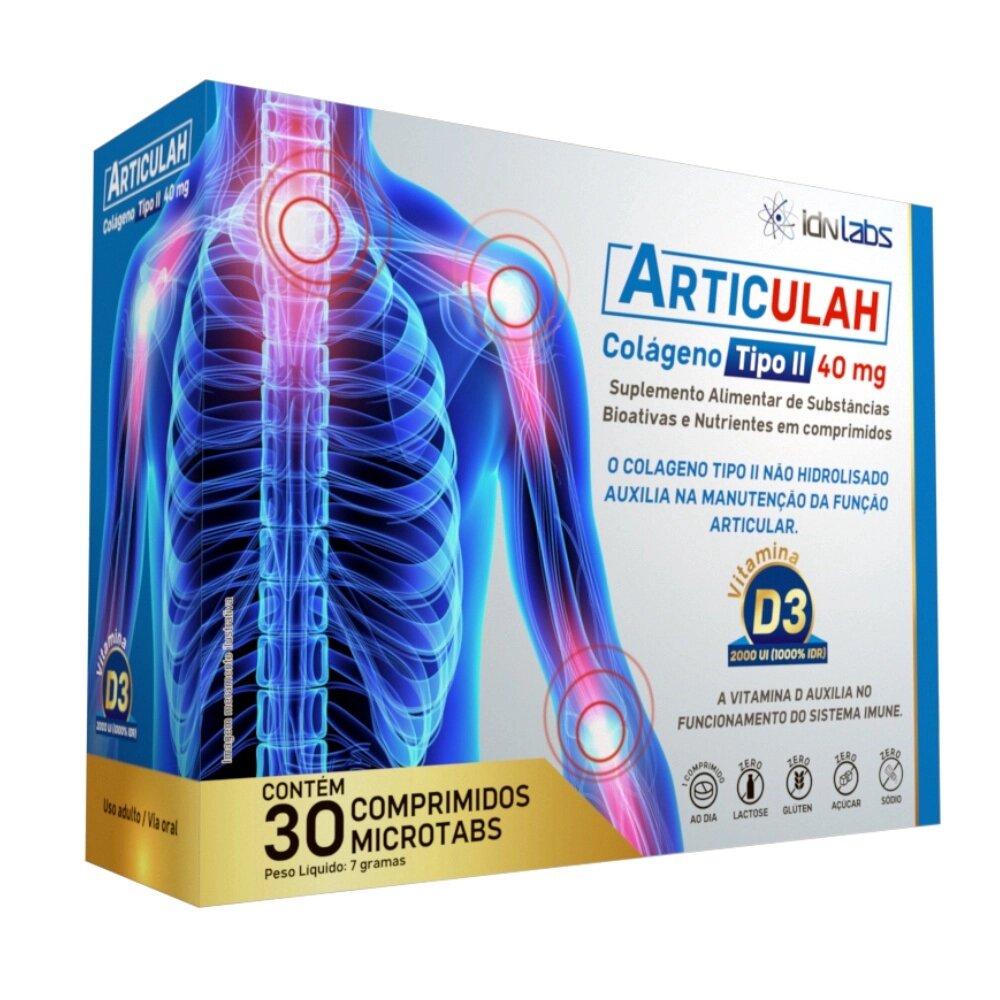 Articulah Colágeno Tipo II 40MG C/30 Comprimidos - Drogaria Sao Paulo