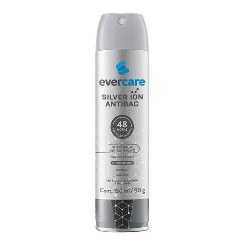 Desodorante Antitranspirante Ever Care Silver Ion Antibacteriano 150ml Aerossol