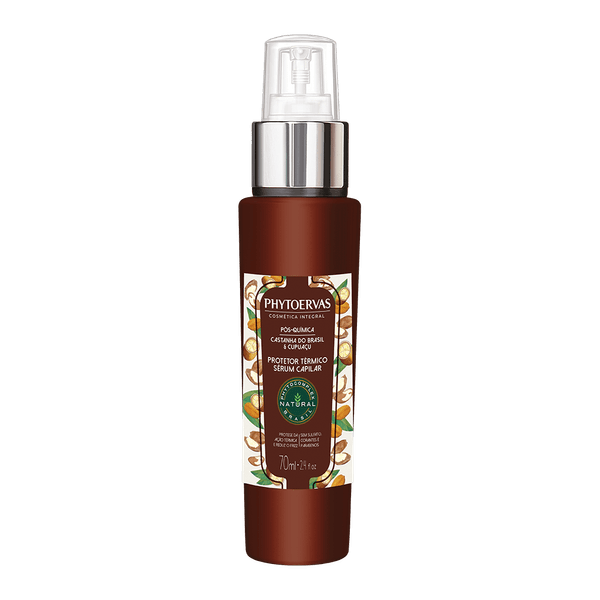 Protetor Térmico Sérum Capilar Pós Química Castanha do Brasil e Cupuaçu Phytoervas 70ml