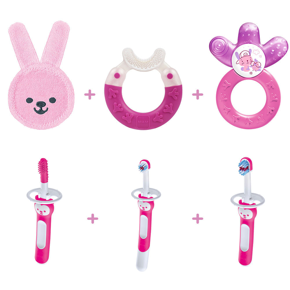Kit meus primeiros dentinhos - rosa